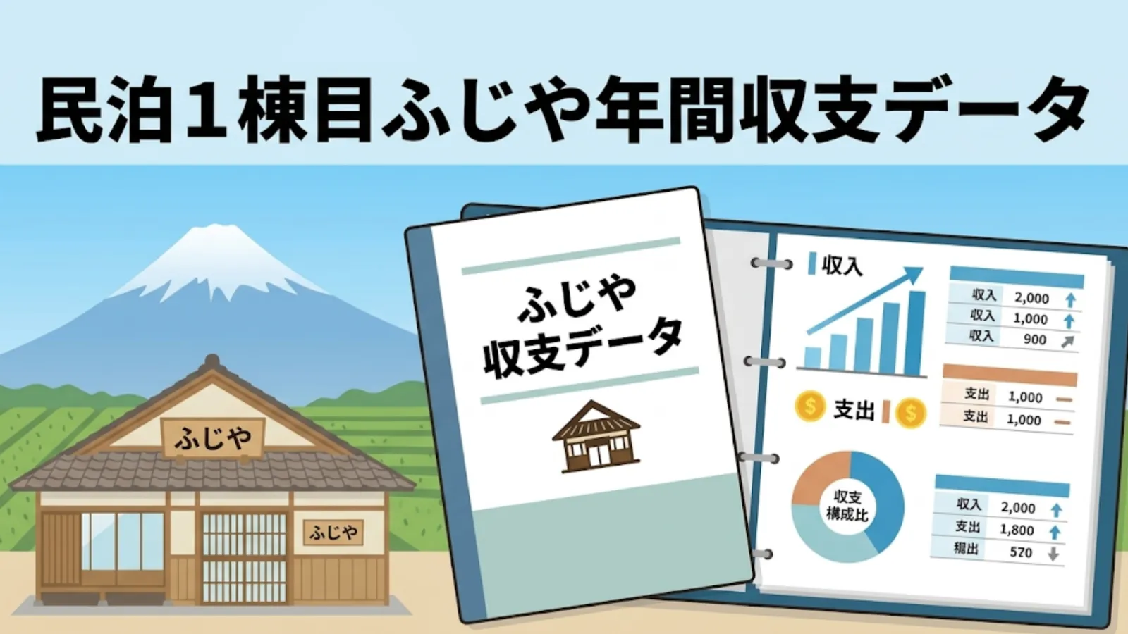 ふじや年間収支データイメージ